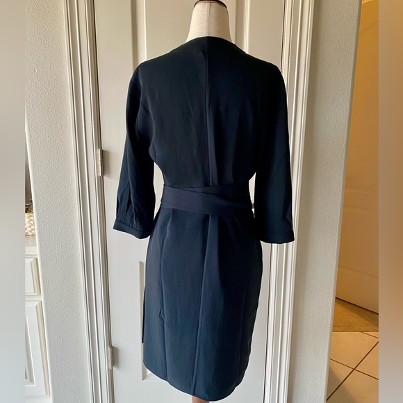 EVERLANE NWT Japanese GoWeave Long-Sleeve Mini Wrap Dress - Picture 8 of 11